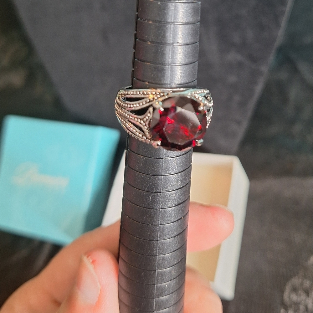 Premier Designs Ruby Ring Rhodium Overlay - Picture 4 of 15